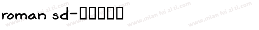 roman sd字体转换